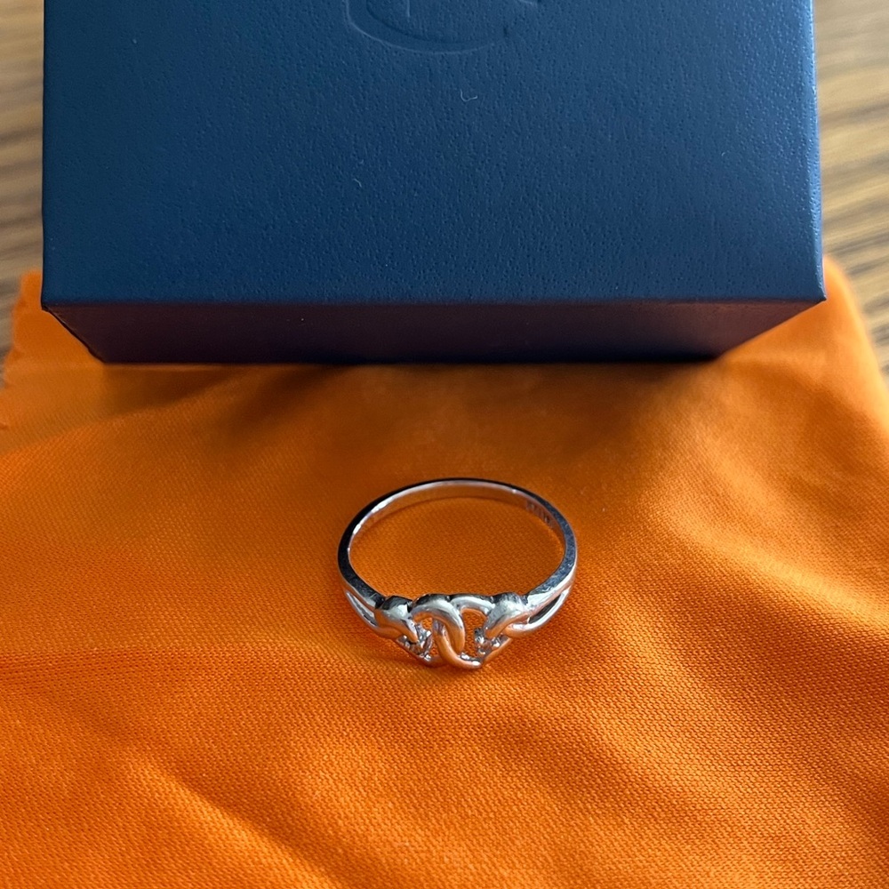 Zales Entwined Hearts Silver Women’s Promise Ring - Size 10